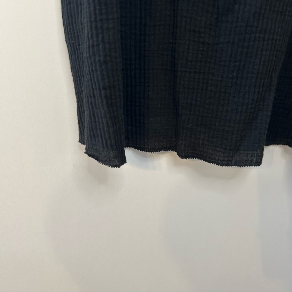 J.Crew Black Garden Dress in Soft Gauze, Size XS, Smocked, Ruffles - Picture 6 of 10